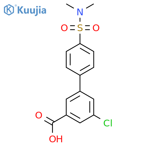5-Chloro-3-(4-N,N-dimethylsulfamoylphenyl)benzoic acid structure