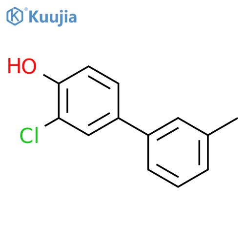 2-chloro-4-(3-methylphenyl)phenol structure