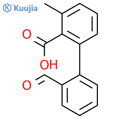 2-(2-Formylphenyl)-6-methylbenzoic acid structure