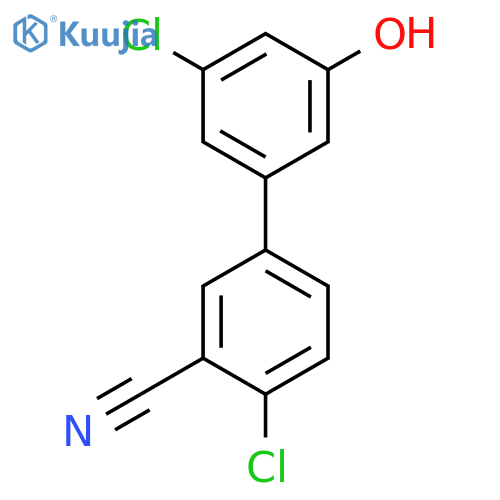 3-Chloro-5-(4-chloro-3-cyanophenyl)phenol structure