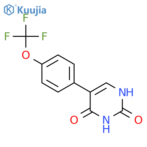(2,4)-Dihydroxy-5-(4-trifluoromethoxyphenyl)pyrimidine structure