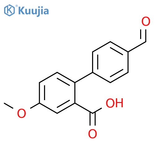 2-(4-Formylphenyl)-5-methoxybenzoic acid structure