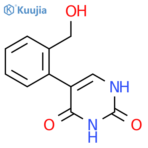 (2,4)-Dihydroxy-5-(2-hydroxymethylphenyl)pyrimidine structure