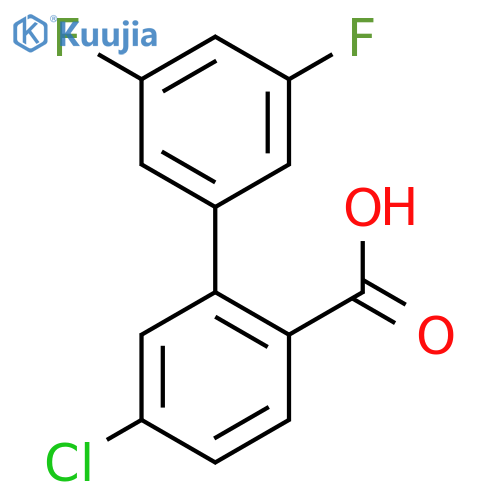 4-Chloro-2-(3,5-difluorophenyl)benzoic acid structure