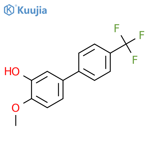 2-Methoxy-5-(4-trifluoromethylphenyl)phenol structure