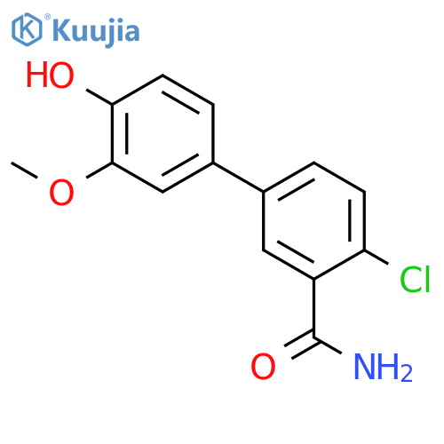 4-(3-Carbamoyl-4-chlorophenyl)-2-methoxyphenol structure