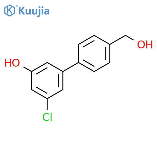 3-Chloro-5-(4-hydroxymethylphenyl)phenol structure