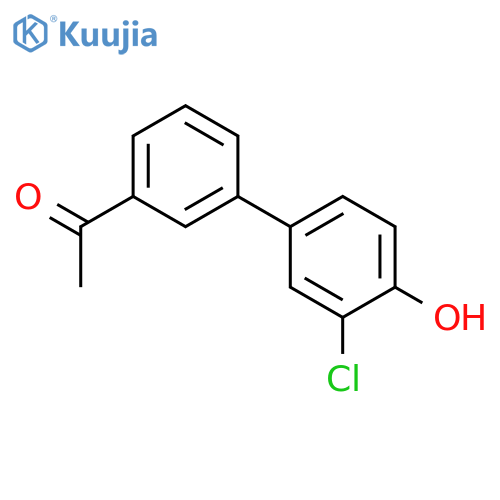 4-(3-Acetylphenyl)-2-chlorophenol structure