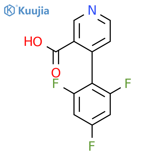 4-(2,4,6-Trifluorophenyl)pyridine-3-carboxylic acid structure