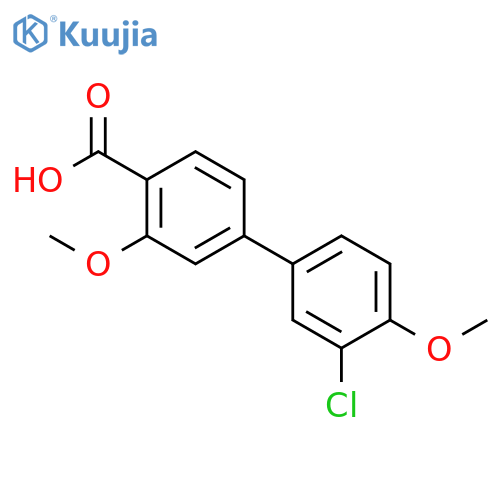 4-(3-Chloro-4-methoxyphenyl)-2-methoxybenzoic acid structure