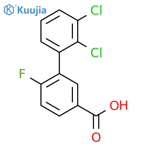 3-(2,3-Dichlorophenyl)-4-fluorobenzoic acid structure