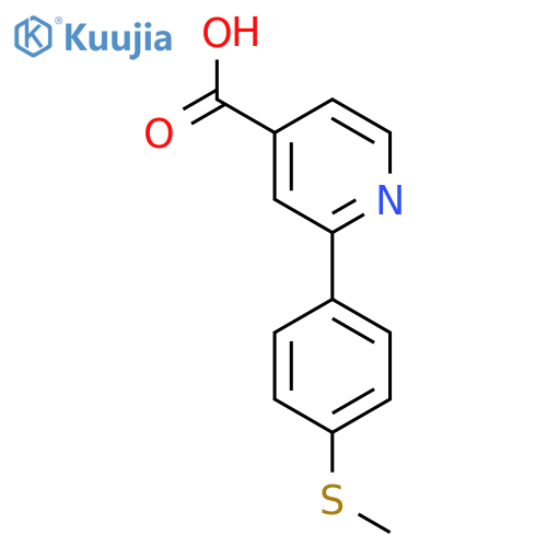 2-(4-Methylthiophenyl)-isonicotinic acid structure