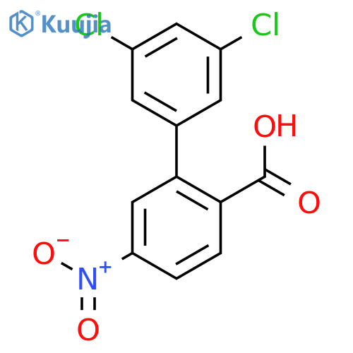 2-(3,5-Dichlorophenyl)-4-nitrobenzoic acid structure