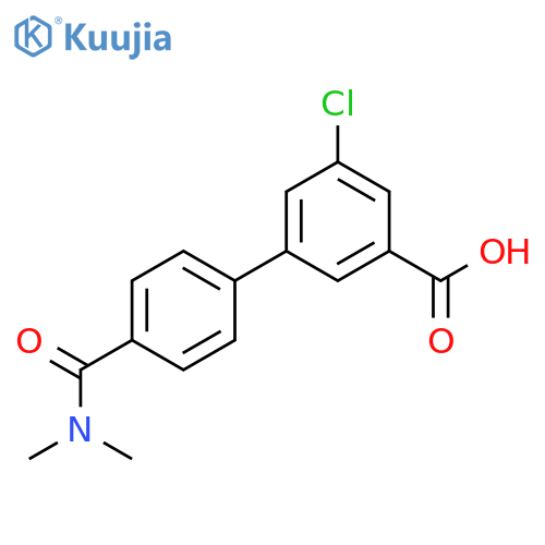 5-Chloro-3-[4-(N,N-dimethylaminocarbonyl)phenyl]benzoic acid structure