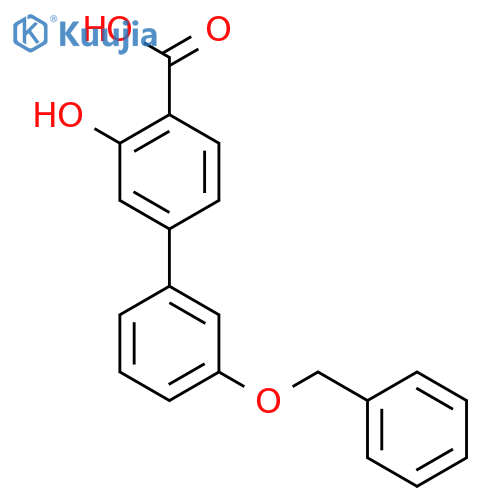 4-(3-Benzyloxyphenyl)-2-hydroxybenzoic acid structure