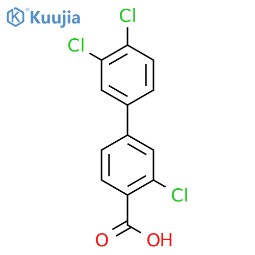 2-chloro-4-(3,4-dichlorophenyl)benzoic Acid structure
