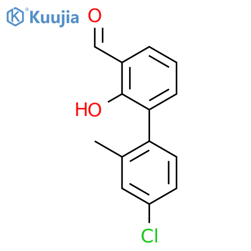 6-(4-Chloro-2-methylphenyl)-2-formylphenol structure