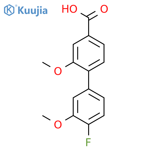 4-(4-Fluoro-3-methoxyphenyl)-3-methoxybenzoic acid structure