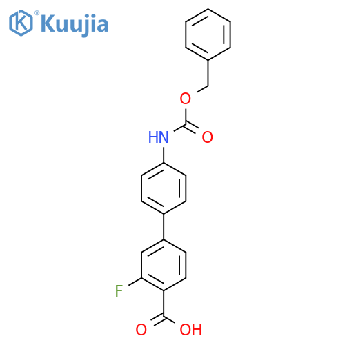 4-(4-Cbz-Aminopheny)-2-fluorobenzoic acid structure