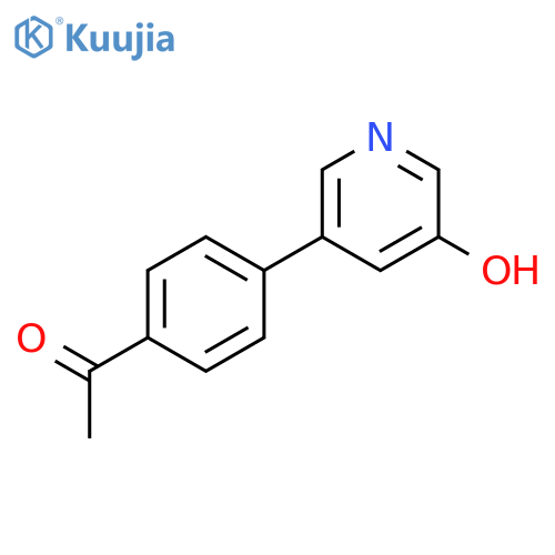 5-(4-Acetylphenyl)-3-hydroxypyridine structure
