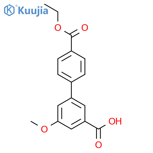 3-(4-Ethoxycarbonylphenyl)-5-methoxybenzoic acid structure