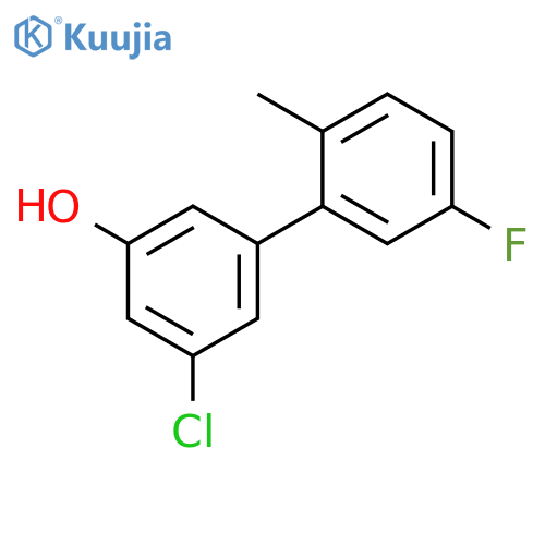 3-Chloro-5-(5-fluoro-2-methylphenyl)phenol structure