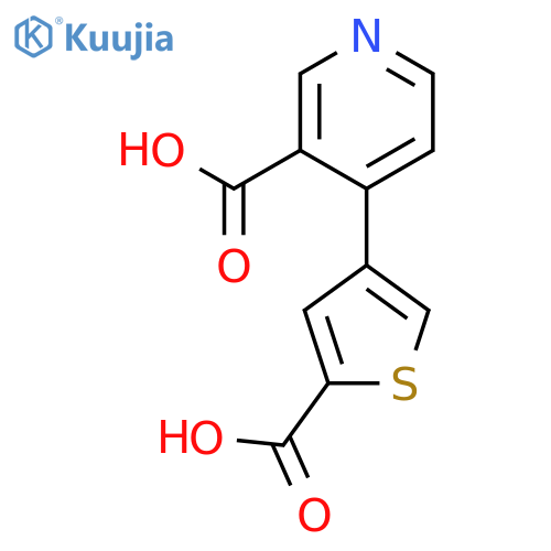 4-(2-Carboxythiophene-4-YL)nicotinic acid structure
