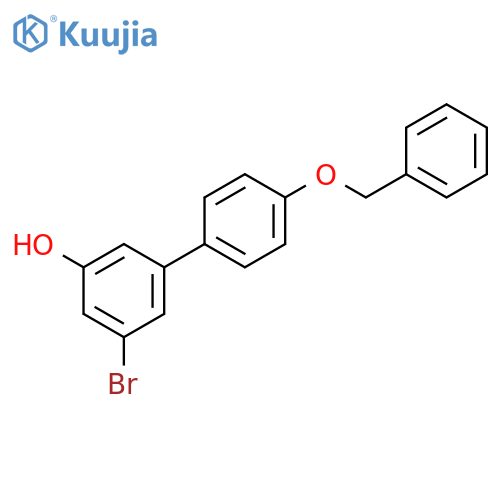 4'-(Benzyloxy)-5-bromo[1,1'-biphenyl]-3-ol structure