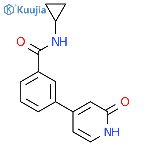 4-[3-(Cyclopropylaminocarbonyl)phenyl]-2-hydroxypyridine structure