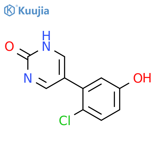 5-(2-Chloro-5-hydroxyphenyl)-2-hydroxypyrimidine structure