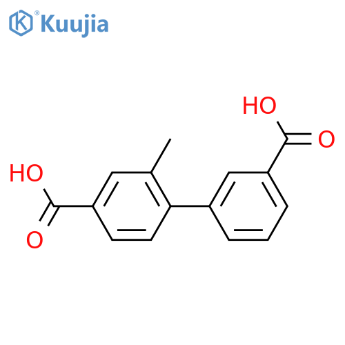 4-(3-Carboxyphenyl)-3-methylbenzoic acid structure