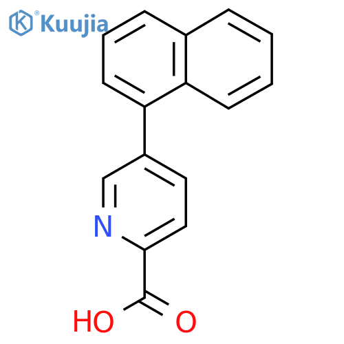 5-Naphthalen-1-ylpyridine-2-carboxylic acid structure