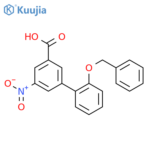 3-nitro-5-(2-phenylmethoxyphenyl)benzoic Acid structure