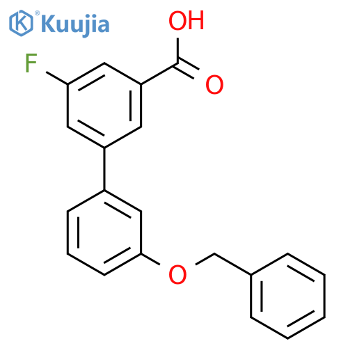 3-(3-Benzyloxyphenyl)-5-fluorobenzoic acid structure