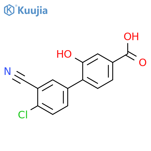 4-(4-Chloro-3-cyanophenyl)-3-hydroxybenzoic acid structure