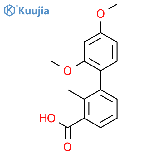 3-(2,4-dimethoxyphenyl)-2-methylbenzoic acid structure