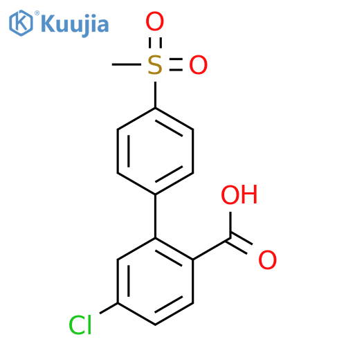 4-Chloro-2-(4-methylsulfonylphenyl)benzoic acid structure