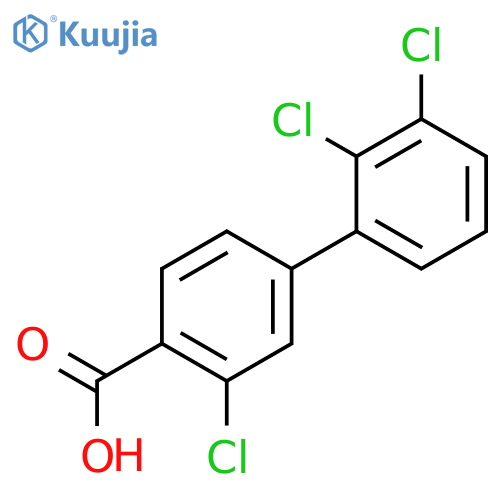 2-Chloro-4-(2,3-dichlorophenyl)benzoic acid structure