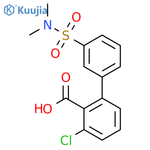 6-Chloro-2-(3-N,N-dimethylsulfamoylphenyl)benzoic acid structure