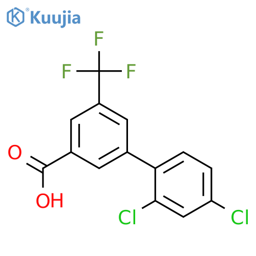 3-(2,4-Dichlorophenyl)-5-trifluoromethylbenzoic acid structure