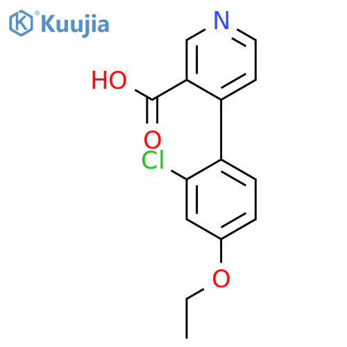4-(2-Chloro-4-ethoxyphenyl)pyridine-3-carboxylic acid structure