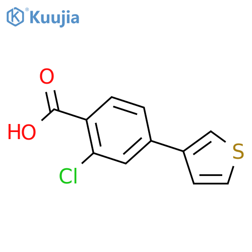 2-Chloro-4-(thiophen-3-YL)benzoic acid structure