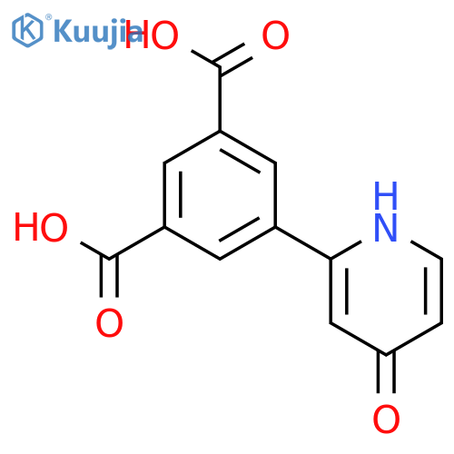 2-(3,5-Dicarboxyphenyl)-4-hydroxypyridine structure
