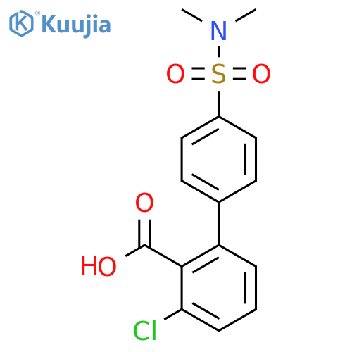6-Chloro-2-(4-N,N-dimethylsulfamoylphenyl)benzoic acid structure