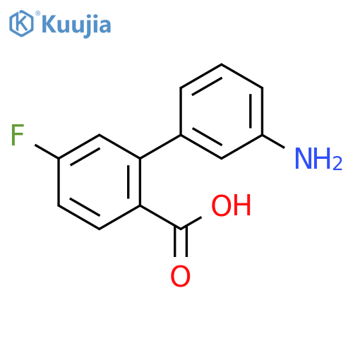 2-(3-aminophenyl)-4-fluorobenzoic Acid structure
