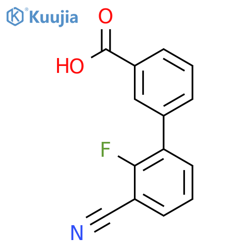 3-(3-Cyano-2-fluorophenyl)benzoic acid structure