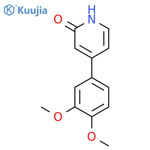 4-(3,4-Dimethoxyphenyl)-2-hydroxypyridine structure
