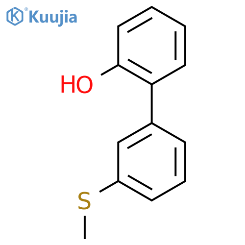 2-(3-Methylsulfanylphenyl)phenol structure