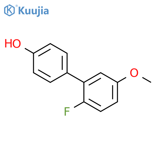 4-(2-Fluoro-5-methoxyphenyl)phenol structure