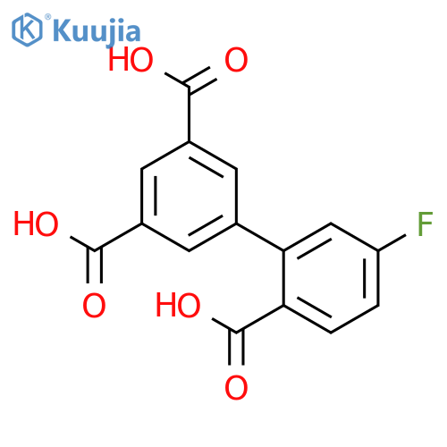 2-(3,5-Dicarboxyphenyl)-4-fluorobenzoic acid structure